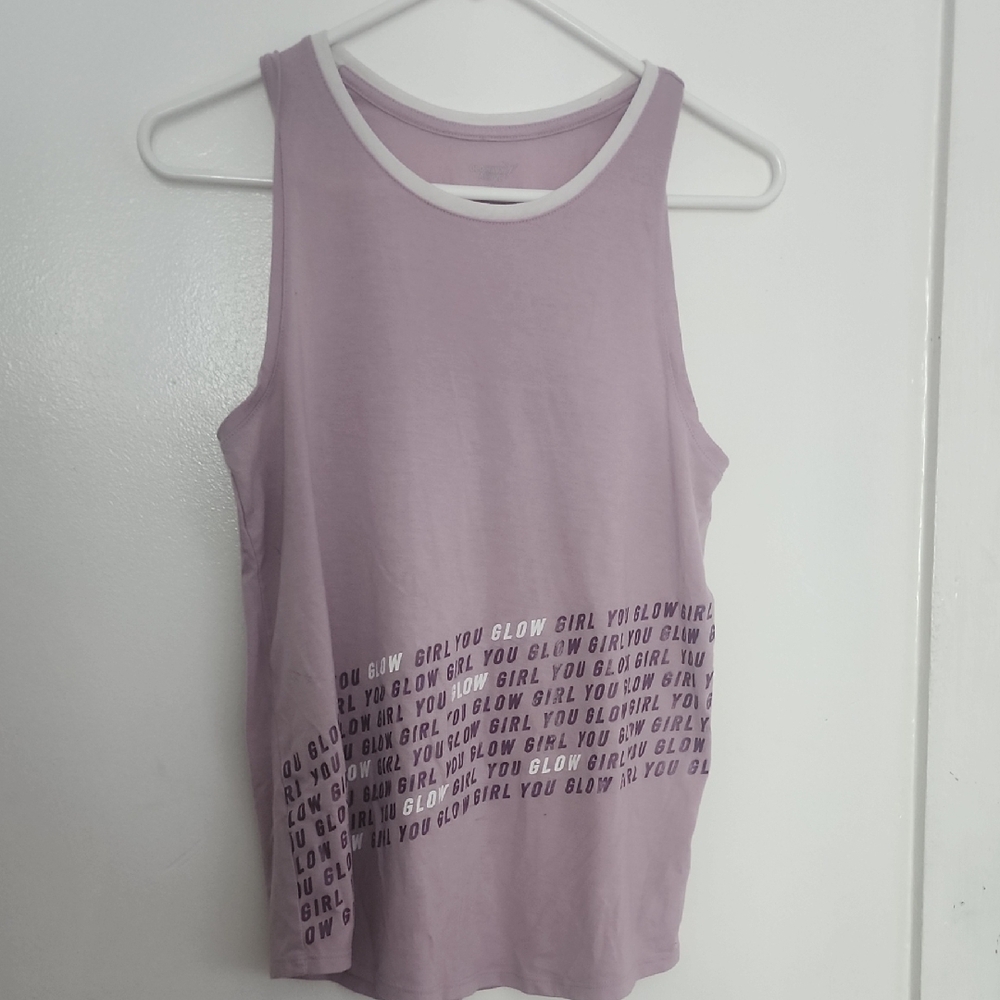 Old Navy Purple Tank Top with Dark Purple Text